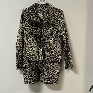 Dana LEOPARD Trench Coat